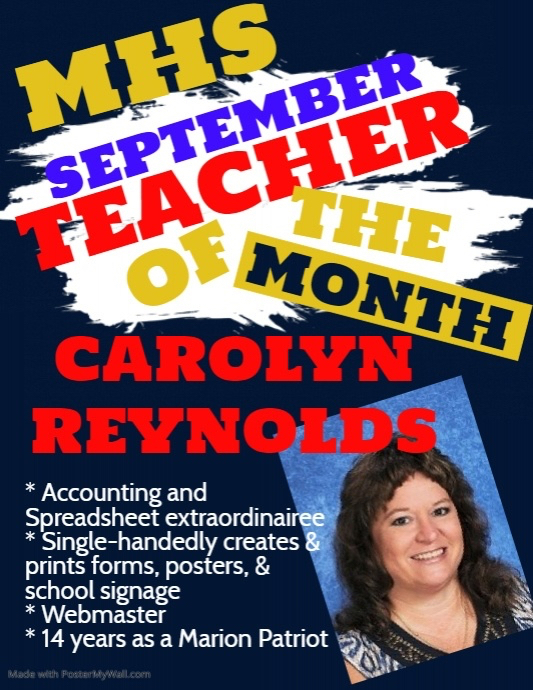 Teacher of the Month
