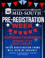 Voter registration in MHS library