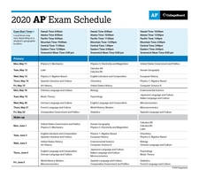 AP Schedule