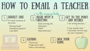 How to email a teacher 👩🏫