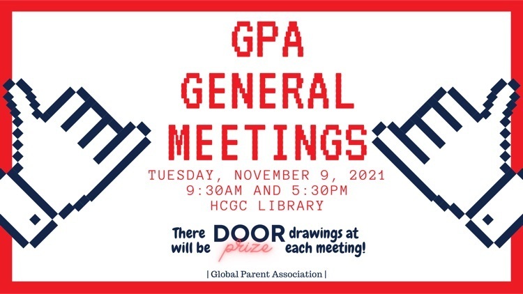 Nov. GPA Meetings 2021
