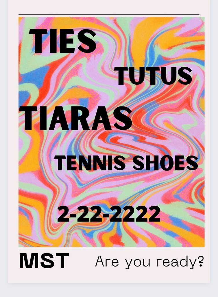 ties, tutus, tiaras, tennis shoes