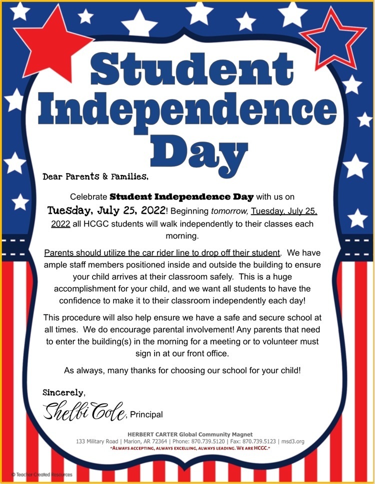Student Independence Day 2022