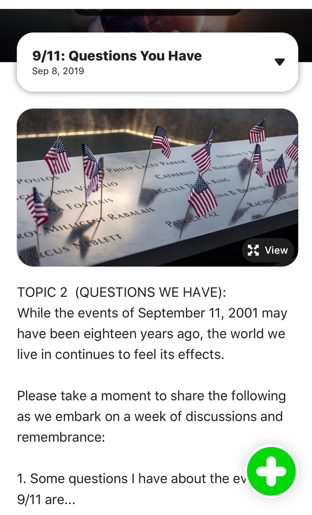 9/11 writing prompt