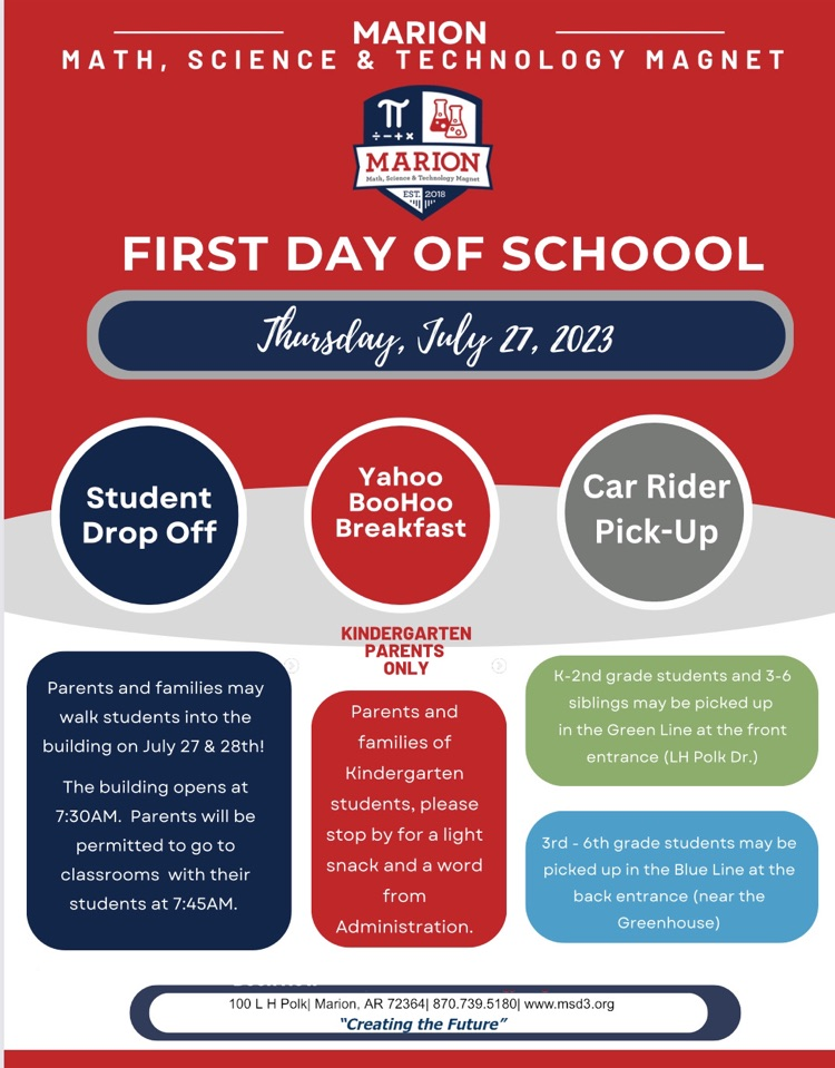 First Day Info.
